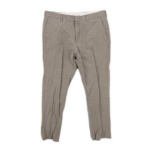 J CREW Ludlow Slim-fit pant Baird McNutt Irish cotton-linen Light Brown 32x30